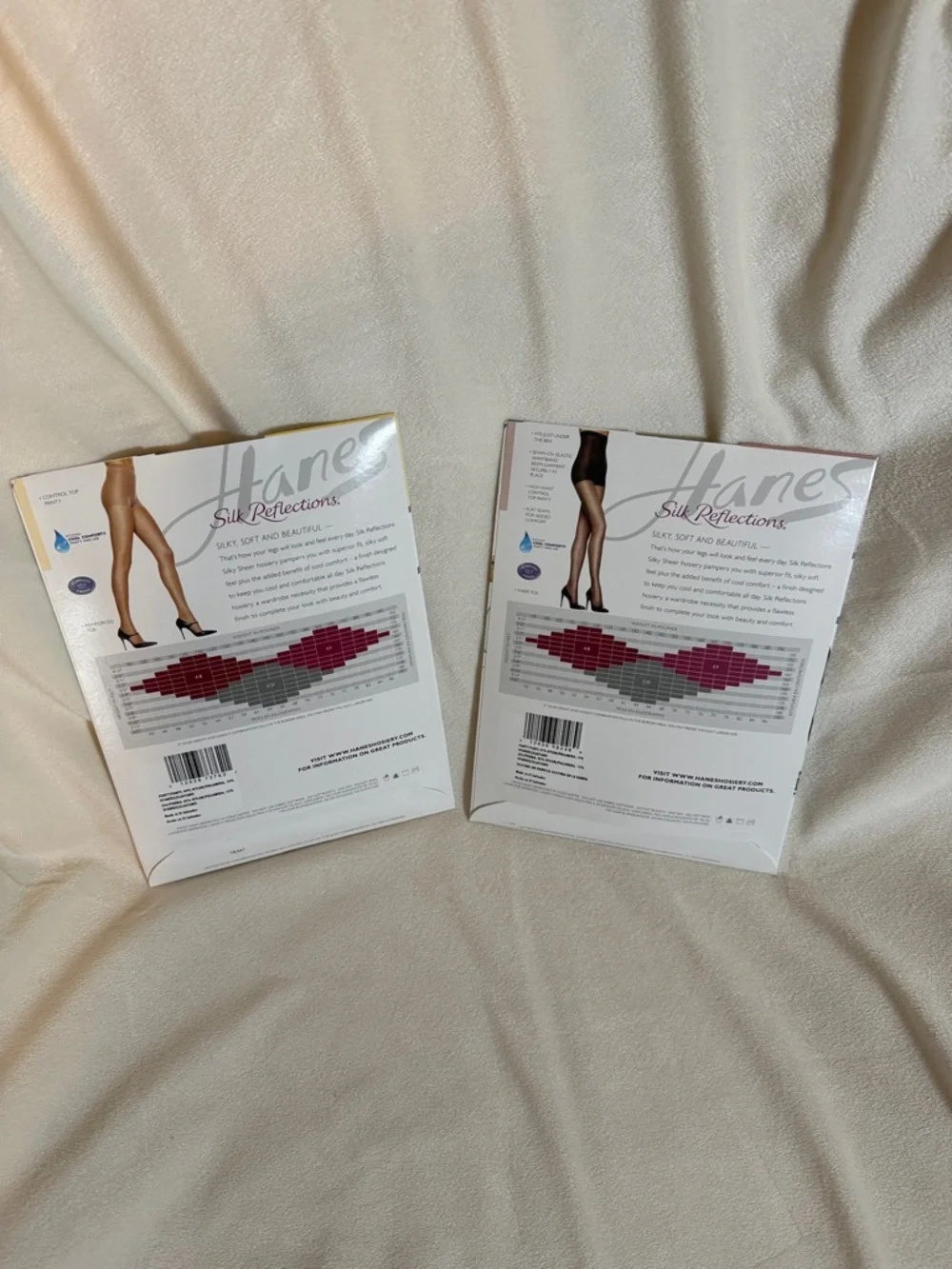 Hanes Silk‎ Reflections Pantyhose Bundle Size AB Nude Little Color Q00718 Q0B184